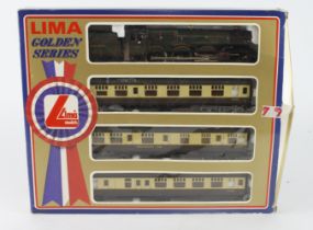 Lima Golden Series OO gauge 'King George V' locomotive and three coach set (L109706), contained in