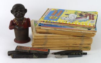 Collectables. A group of various items, including model vehicles (some boxed), comics circa 1990s (