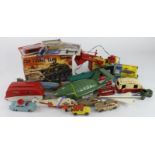 Toys. A collection of various diecast and plastic models, including Thunderbirds, Marx Cap Firing