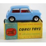 Corgi Toys, no. 226 'Moris Mini Minor' (blue), contained in original box