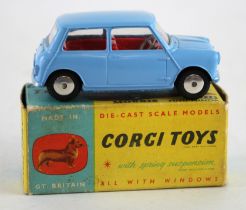 Corgi Toys, no. 226 'Moris Mini Minor' (blue), contained in original box