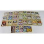 Pokemon. A collection of 108 English Pokemon WOTC Base Set 1 & 2 cards (complete amongst the two