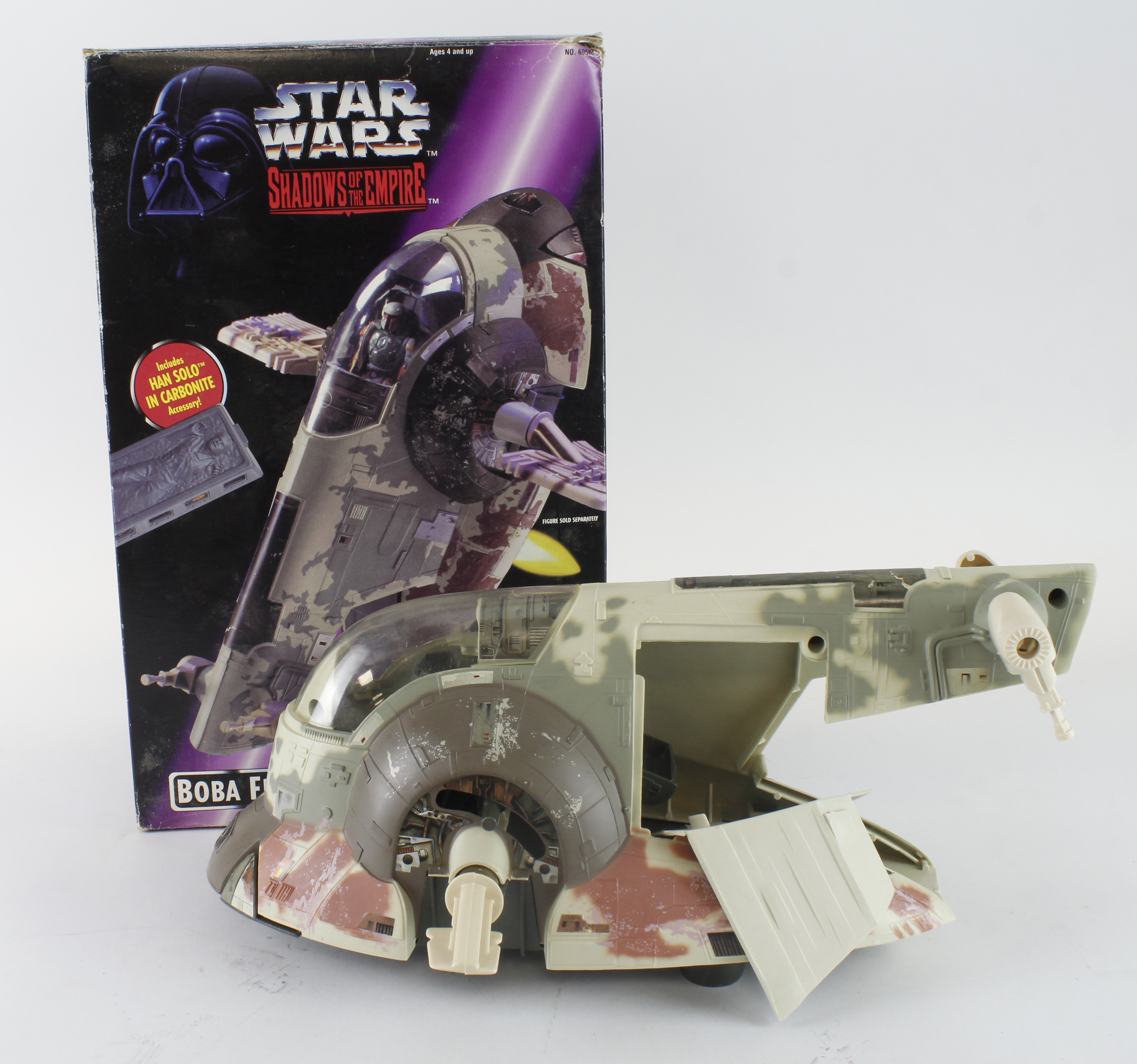 Star Wars Shadows of the Empire Boba Fetts Slave I vehicle, by Kenner / Hasbro, contained in