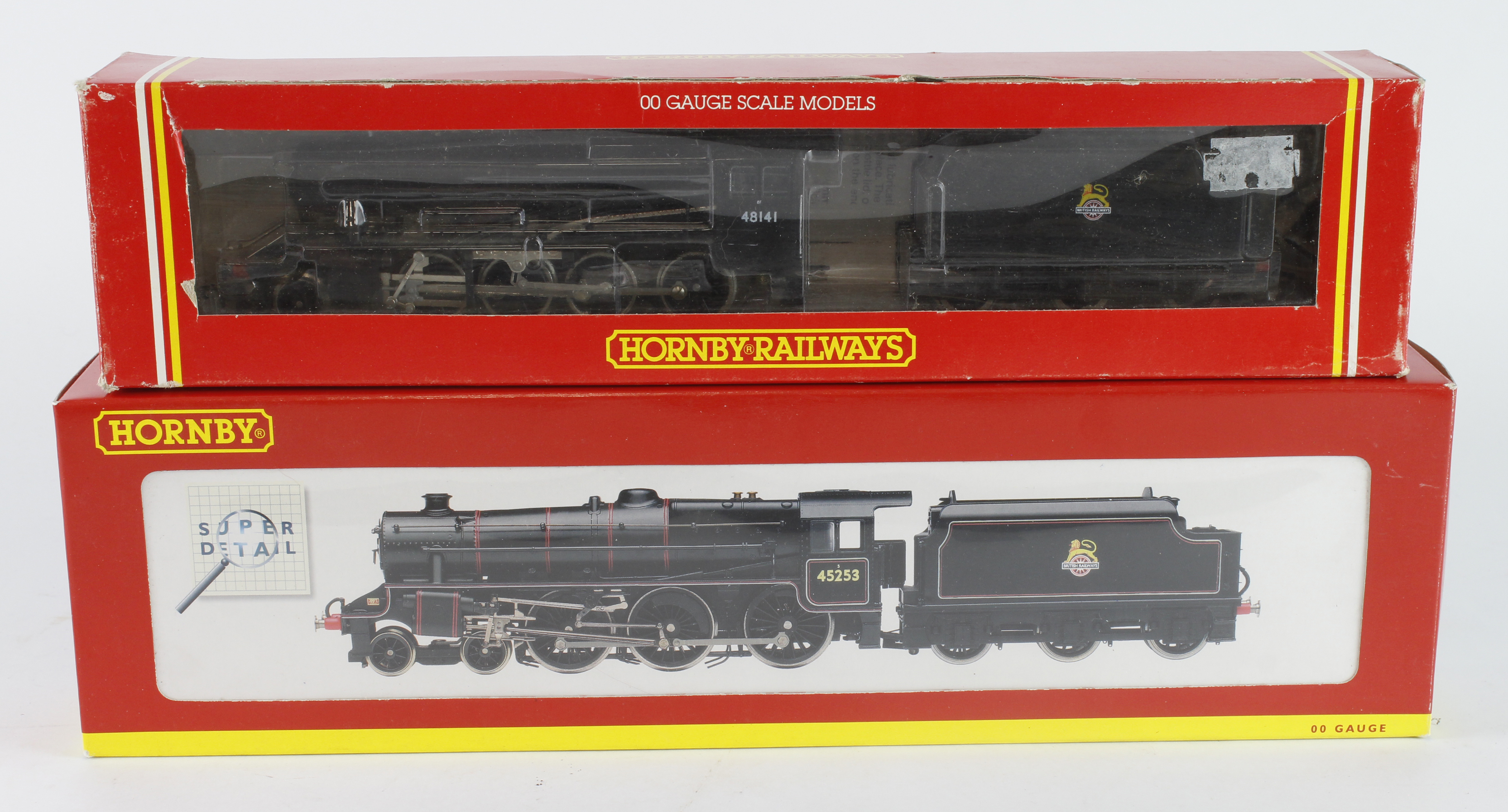 Hornby. Two boxed Hornby OO gauge locomotives, comprising BR 2-8-0 8F Class (R324); BR 4-6-0 Class