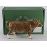 Beswick figure 'Limousin Cow' (BCC 1998), height 10.5cm approx., contained in original box