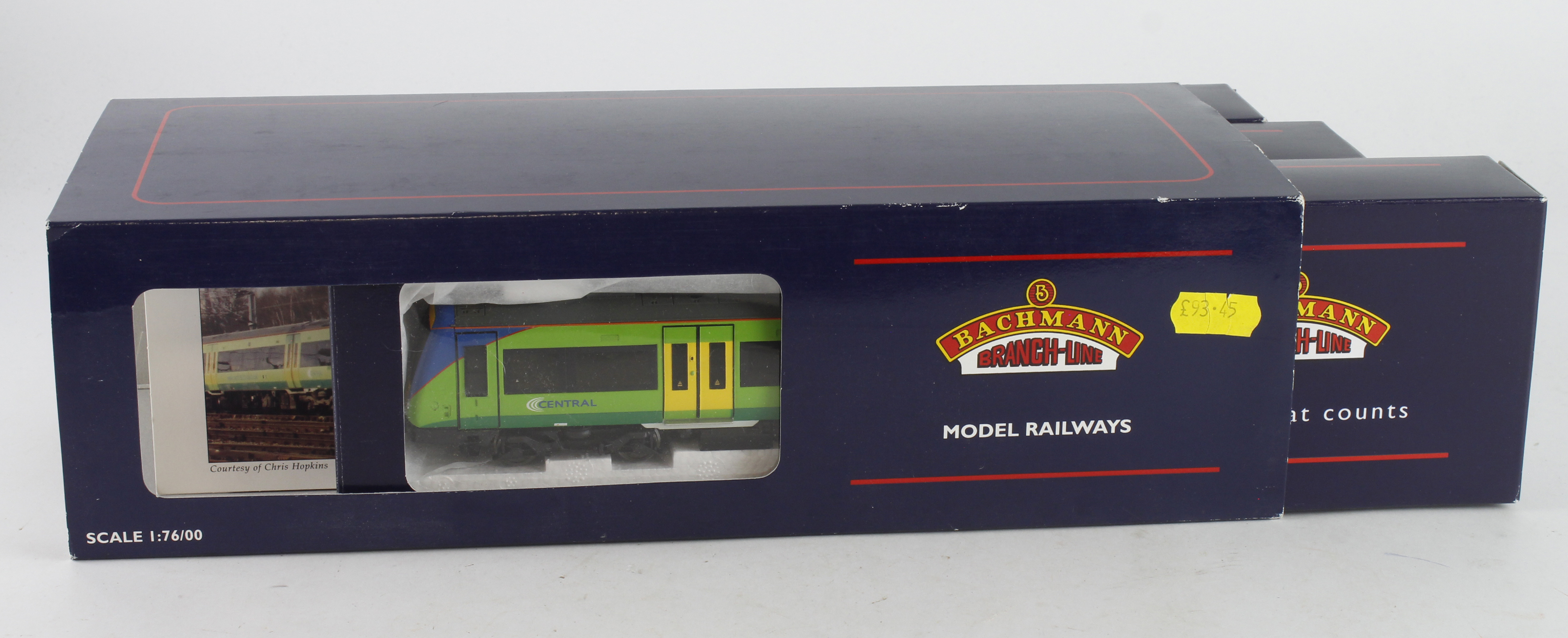 Bachmann boxed OO gauge locomotive '170/5 Turbostar 3 Car DMU Central Trains (32-460)'