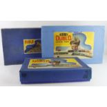 OO Gauge. Three boxed Hornby Dublo electric train sets, comprising 2-6-4 Tank Goods BR (EDG18);