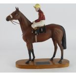 Beswick Connoisseur figure 'Red Rum & Brian Fletcher', height 33cm approx.