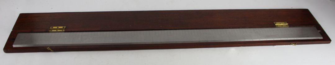 Large Chesterman 100cm rule, contained in fitted Scales Gunters 40 Inch case