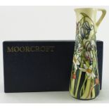 Moorcroft Wild Meadow pattern jug, height 18.5cm approx., contained in a Moorcroft box