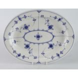 Royal Copenhagen. Large Royal Copenhagen blue lace pattern serving dish, makers marks to reverse,