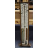 Admiral Fitzroys barometer, height 104cm, width 28cm approx. (buyer collects)