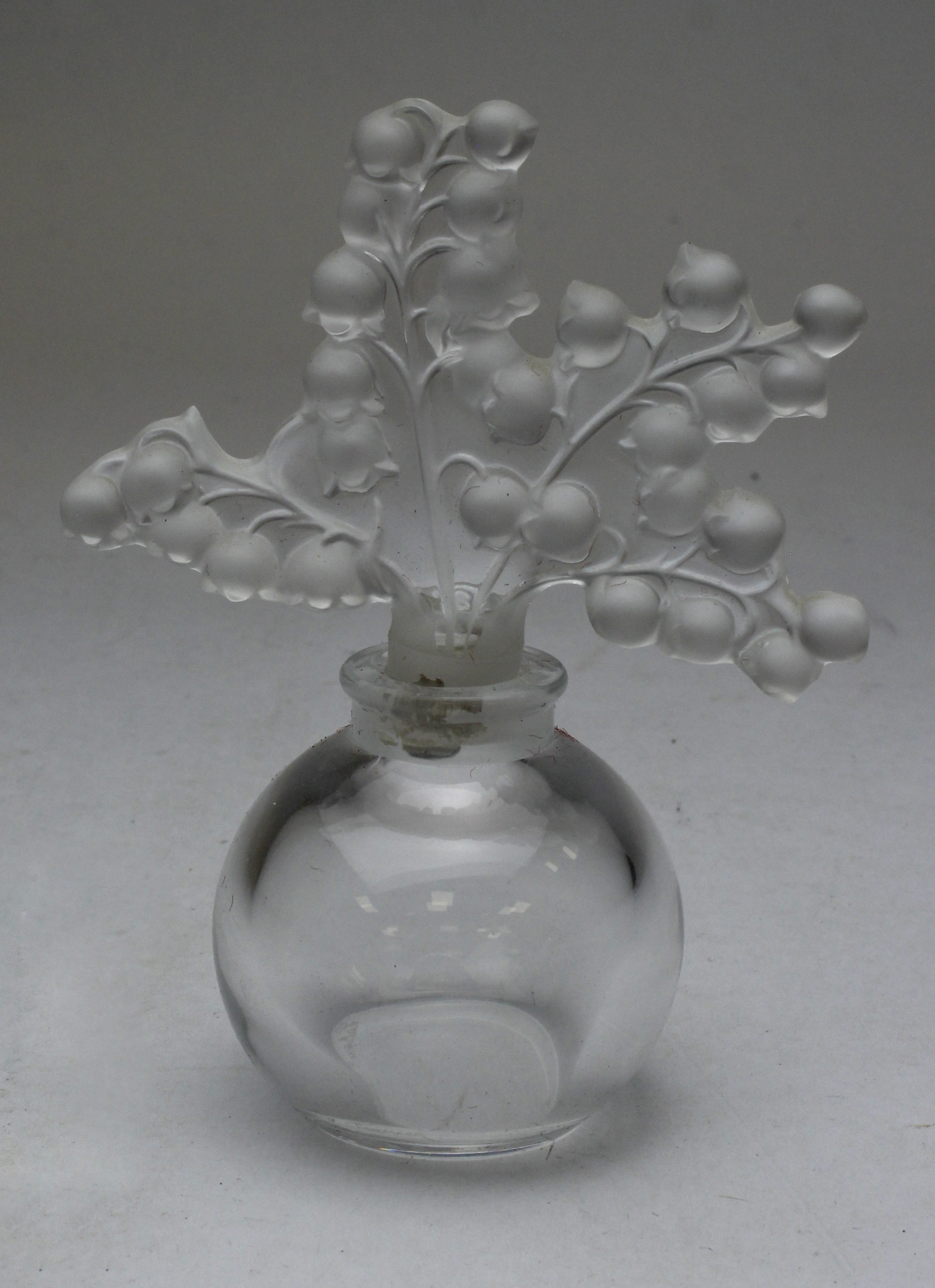 Lalique 'Lily of the Valley' scent bottle, etched to base 'Lalique France', height 12cm approx.