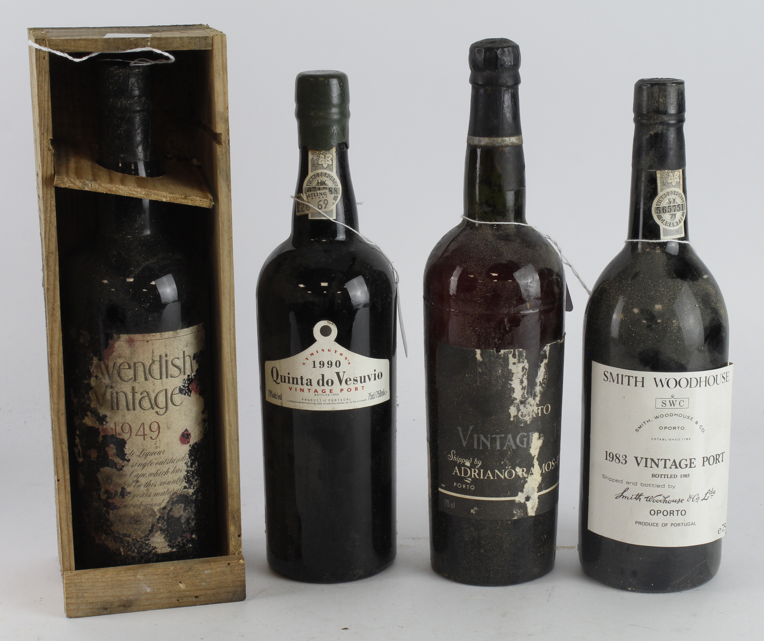 Port / Liqueur. Four various bottles of Port & Liqueur, comprising Quinta do Vesuvio 1990 Vintage