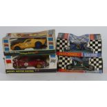 Scalextric. Four boxed Scalextric model racing cars