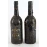 Dows. Two bottles of Dows 1977 Silver Jubilee Vintage Port, buyer collects or arranges own courier