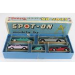 Spot On (Triang) five car Presentation Set, comprising Jaguar 3.4 (green); Bentley Saloon (