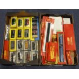 Model Railway. A collection of boxed OO gauge model railway, including Hornby, Triang Wrenn, Trix