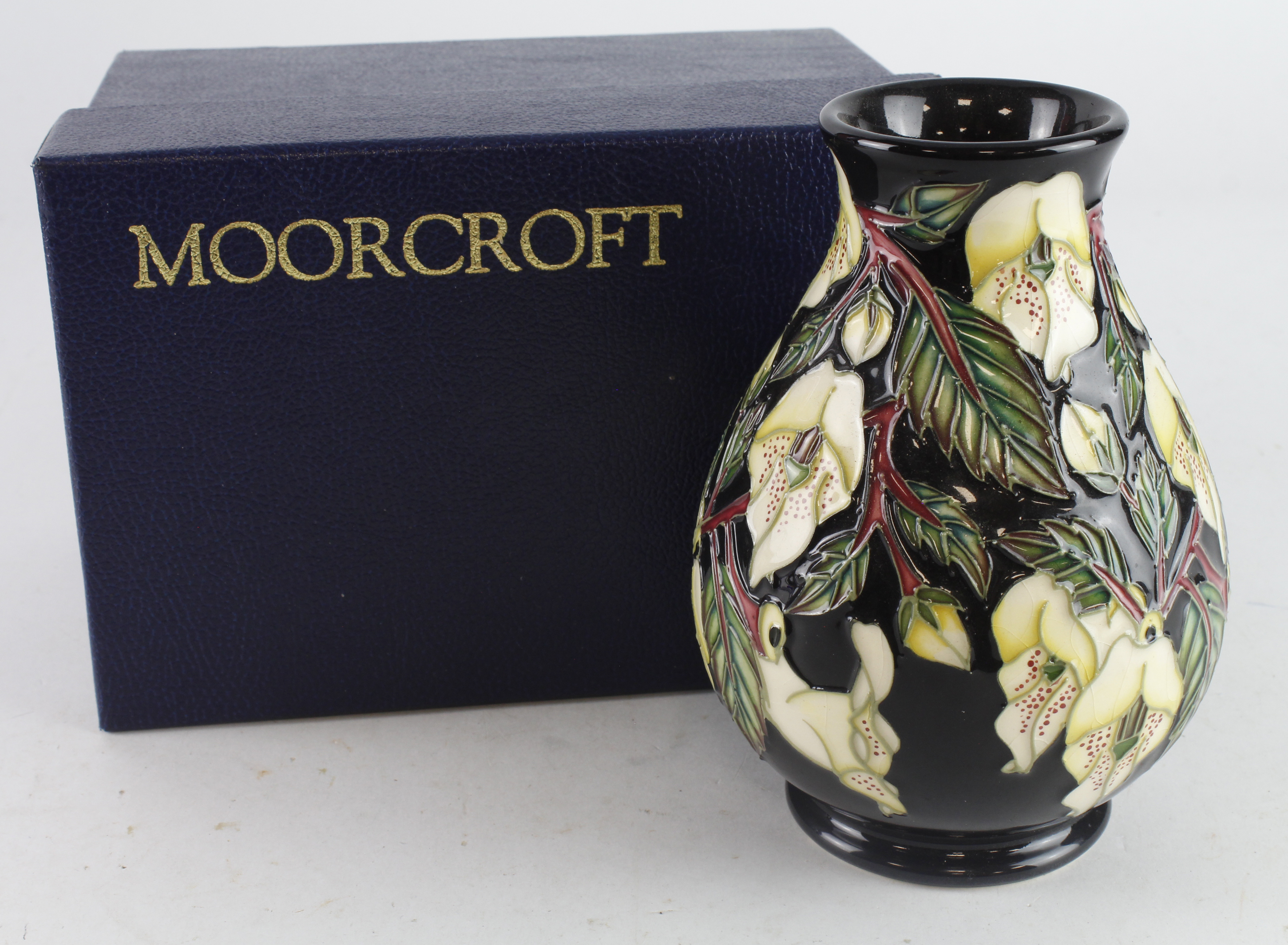 Moorcroft Mountain Gold pattern vase, makers marks to base, height 13.5cm