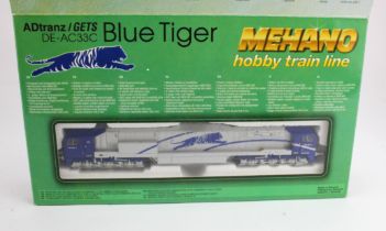 Mehano boxed HO gauge German Diesel DE-AC33C ADTranz/GETS DE-AC33C locomotive 'Blue Tiger' (T166)