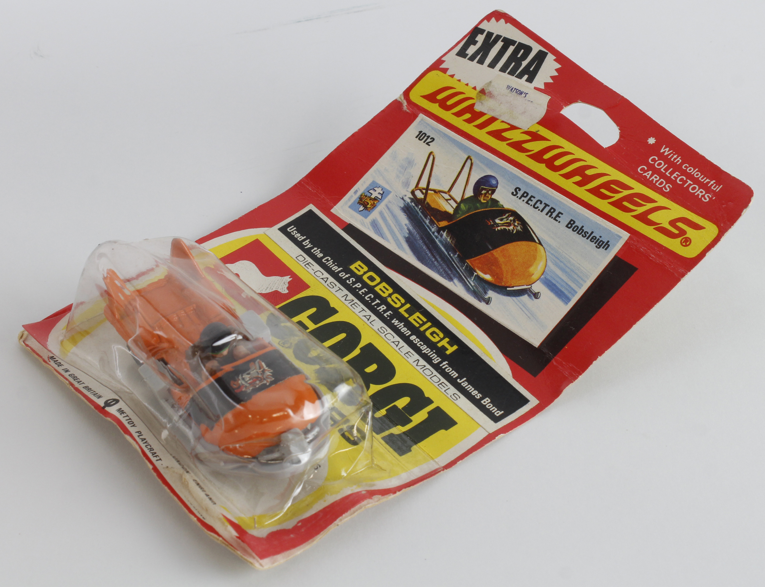 Corgi Toys, Whizzwheels 'S.P.E.C.T.R.E. Bobsleigh' (Used by the Chief when escaping from James