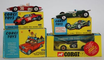 Corgi Toys. Four boxed Corgi models, comprising Chipperfields Circus Landrover Parade Vehicle (no.
