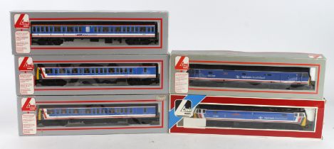 Lima. Five boxed OO gauge Lima locomotives, comprising 3 Car DMU 'Network South East' (205097A5,