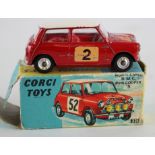 Corgi Toys, no 321 'Monte Carlo B.M.C. Mini Cooper S', contained in original box, 'Autographed'