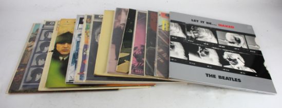 Beatles interest. A collection of fourteen Beatles LP records, including Rubber Soul, After-Math,