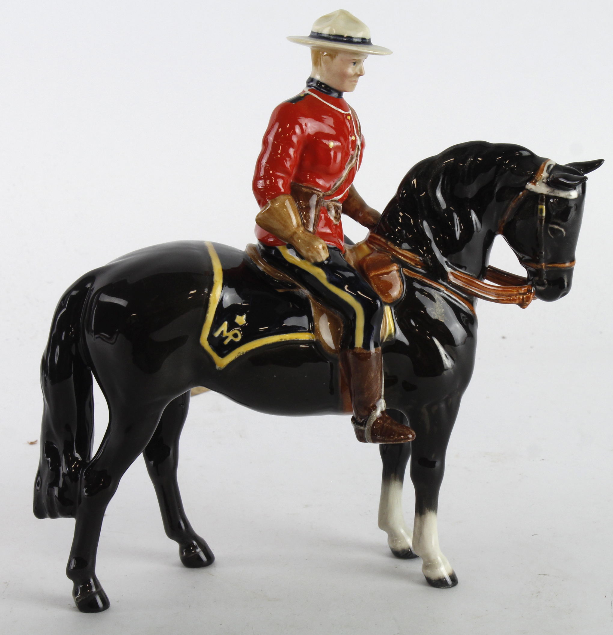 Beswick figure 'Canadian Mountie Policeman on Horseback' (1375), height 21cm approx.