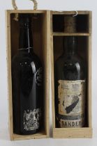 Sandeman. Two bottles of Sandeman Port, including George V Jubilee 1935 Vintage Port (bottled 1937