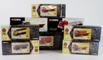 Corgi. Eight boxed Corgi model lorries (mostly from the 'British Road Services' series),
