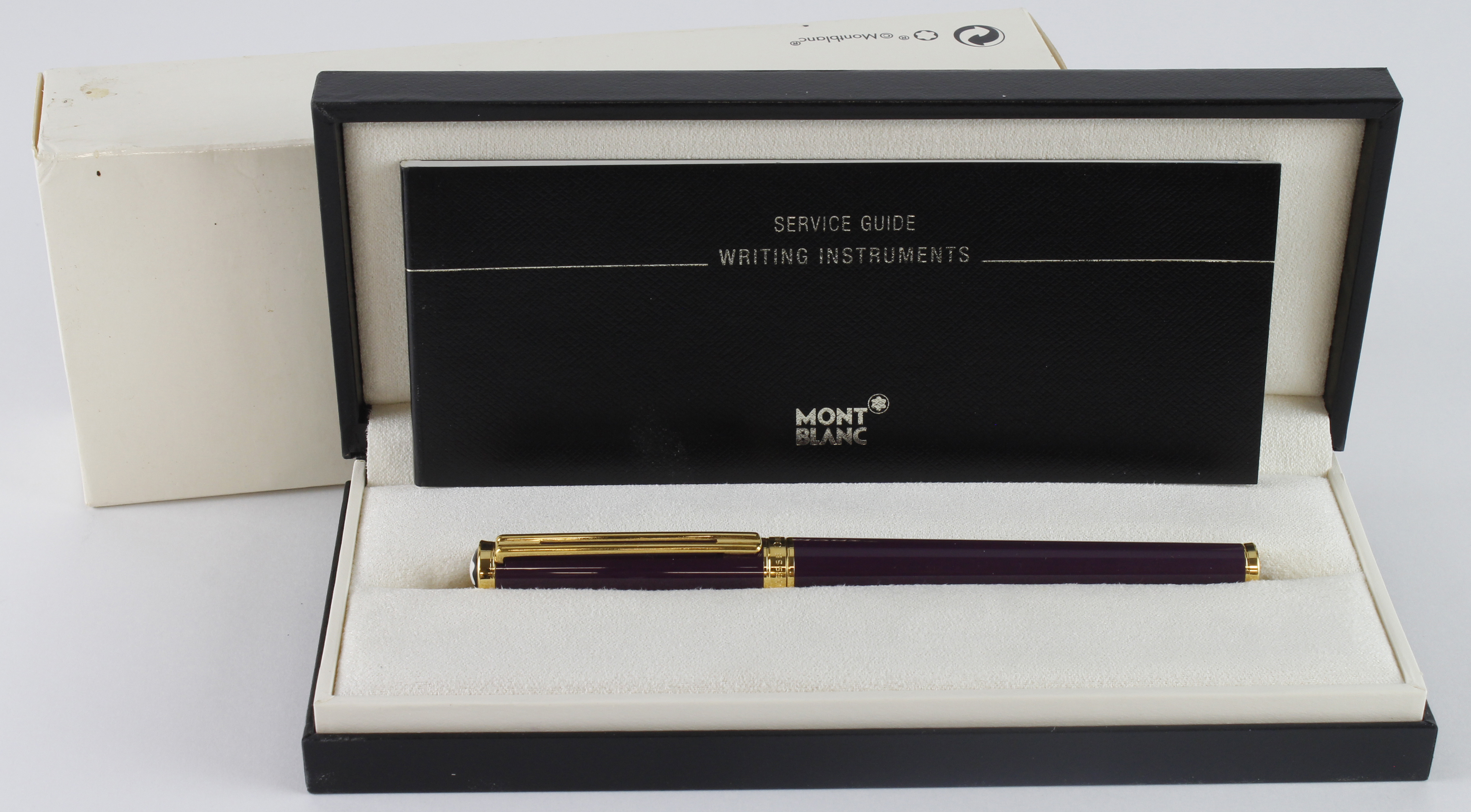 Montblanc Noblesse Oblige fountain pen (maroon), with service guide, contained in original case