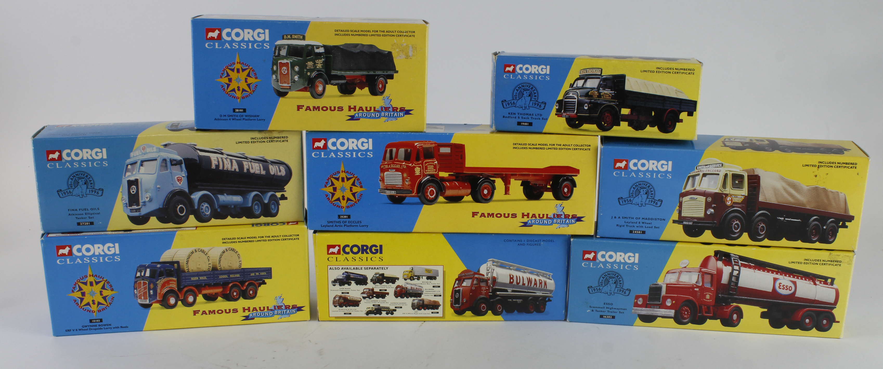 Corgi Classics. Eight boxed Corgi Classic model lorries, comprising 10102, 24501, 28101, 27201,