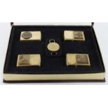 Zippo. A cased set of 'Zippo World War II, A Remembrance' lighters (four lighters), case size 19cm x