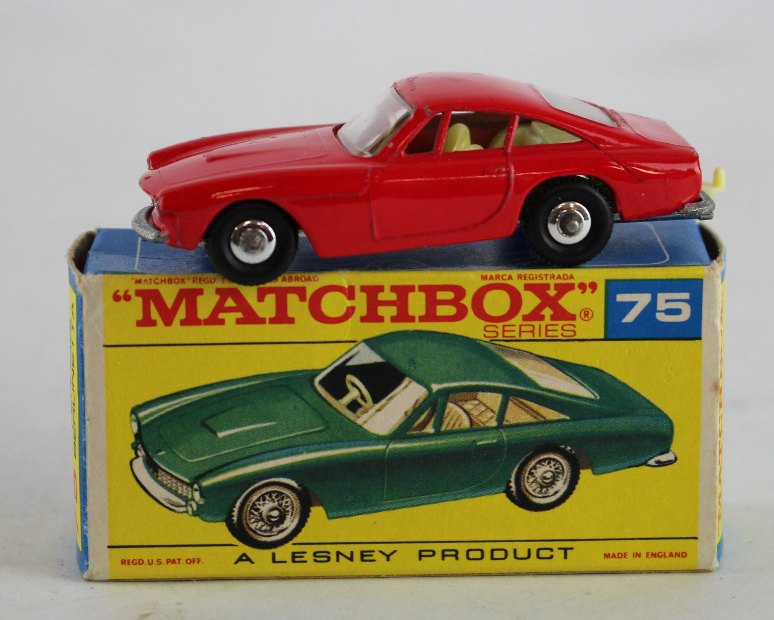 Matchbox Lesney, no. 75 'Ferrari Bernlinetta' (red), contained in original box