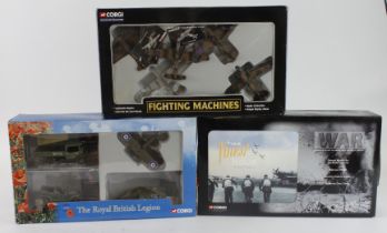 Corgi. Three boxed Corgi Military models, comprising 'The Royal British Legion' (CSVR 01004); 'Their