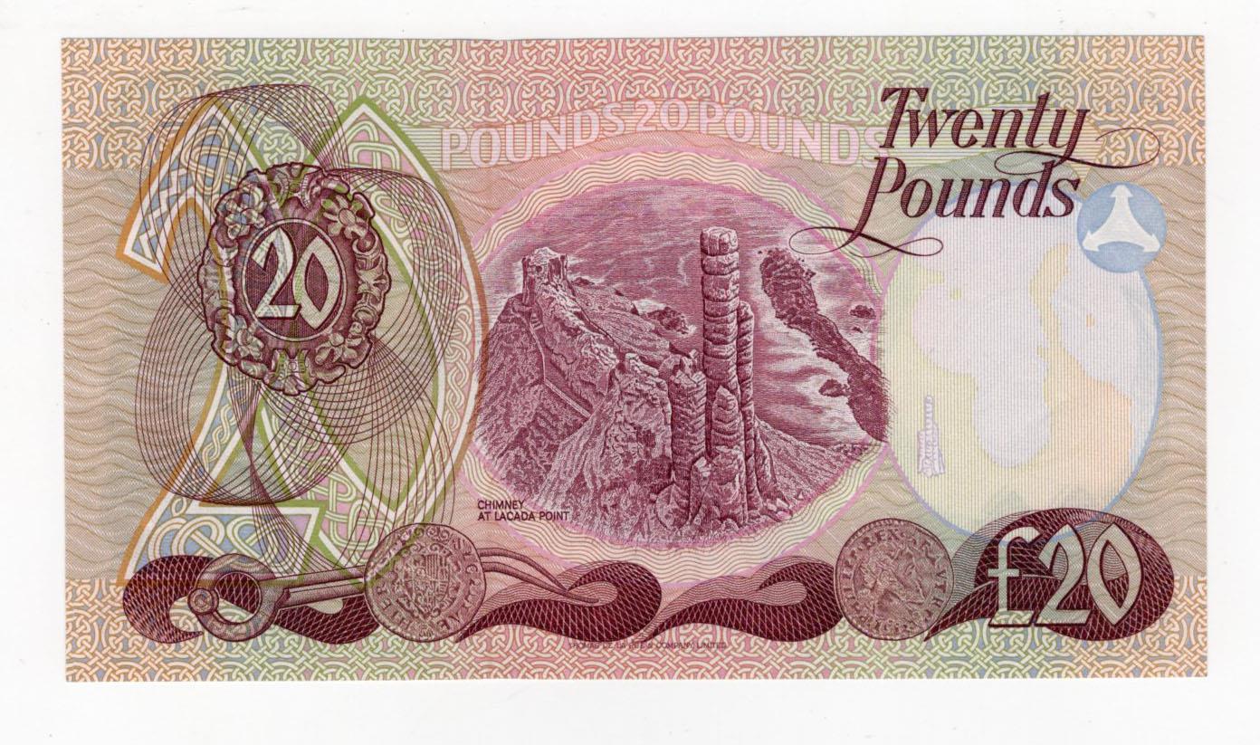 Northern Ireland, Allied Irish Banks Limited 20 Pounds dated 1st January 1982, signed O'Keeffe, - Image 2 of 2