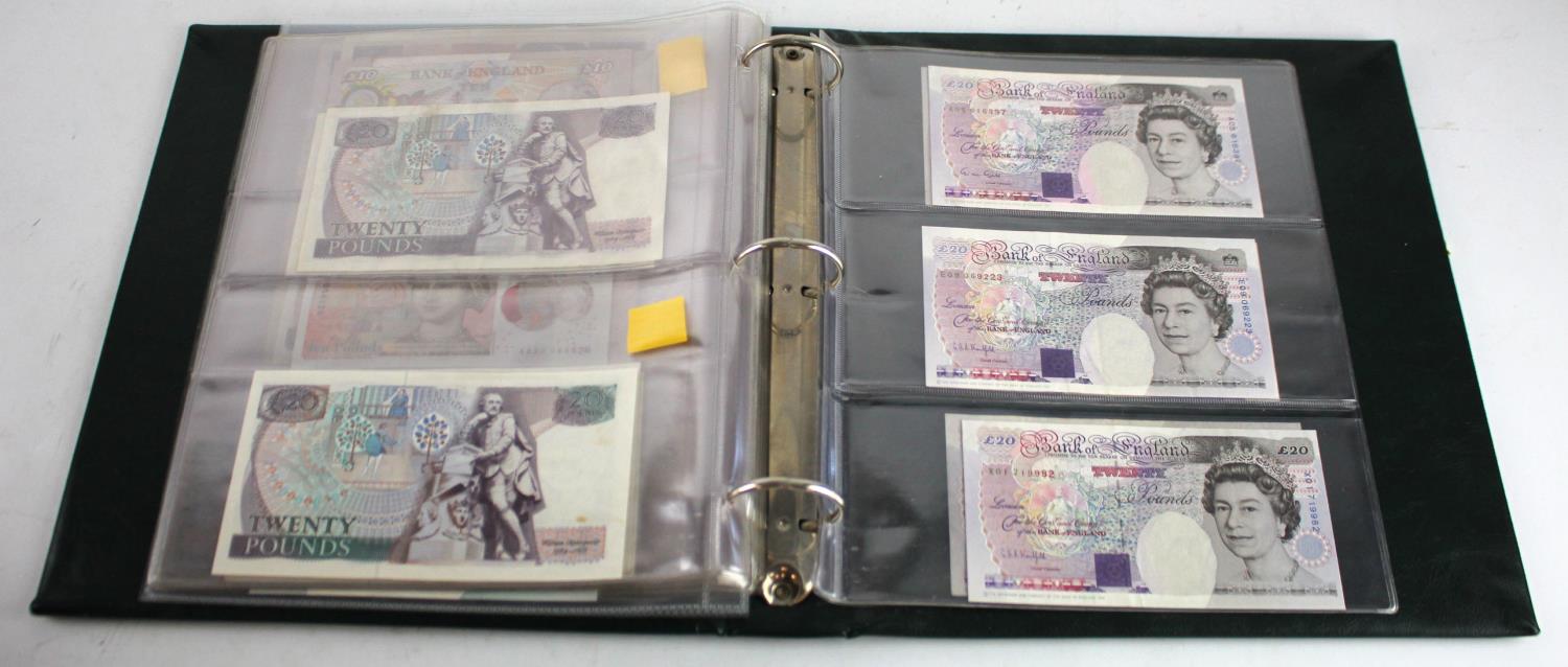 Bank of England & Treasury (57), a collection in album with a good range of FIRST RUN notes, some - Image 22 of 24