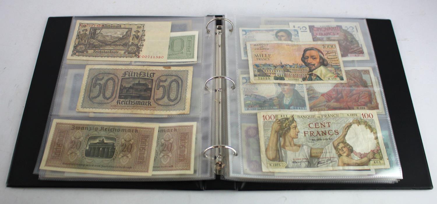 World in album (64), Scotland (15) a good range of 1 Pound notes from various banks, no duplication, - Image 7 of 19