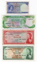 British Commonwealth (4), a group of Queen Elizabeth II portrait notes, Ceylon 1 Rupee dated 1954