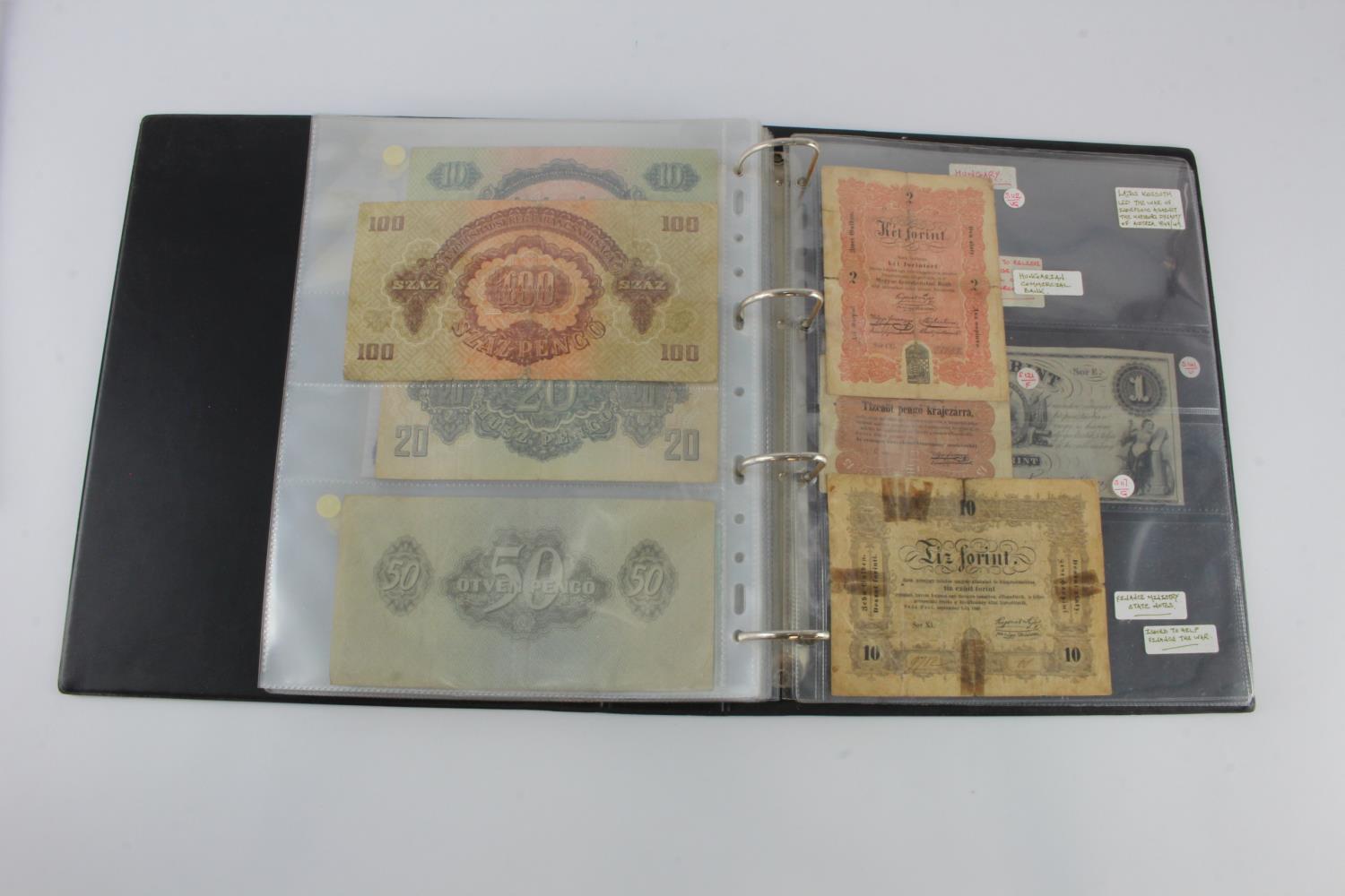 Hungary (52), collection in album, issues from 1840's to 1990's, including a group of B-Pengo - Image 27 of 31