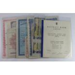 A group of Letters of Credit, Letters of Indication, Travellers Cheques etc. comprising Standard