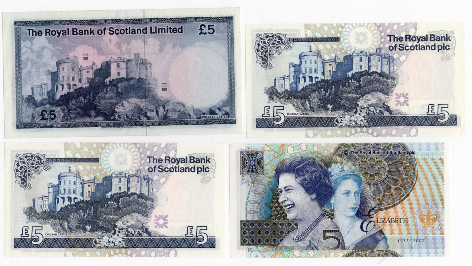 Scotland, Royal Bank of Scotland Limited (4), 5 Pounds dated 1st March 1974 serial A/21 588922 ( - Image 2 of 2