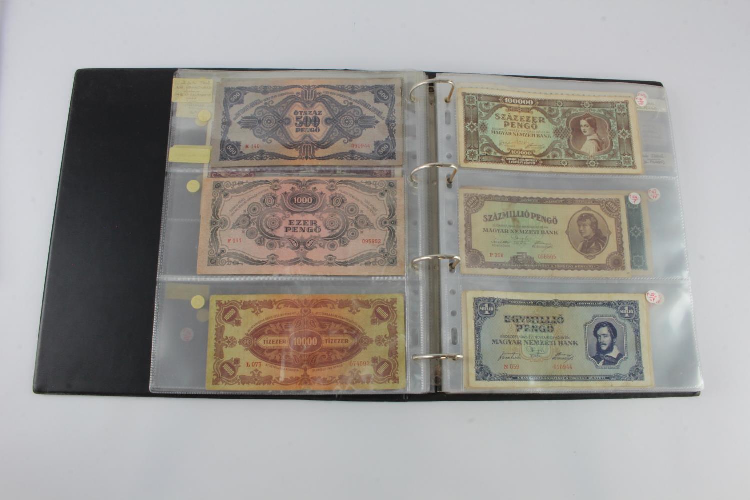 Hungary (52), collection in album, issues from 1840's to 1990's, including a group of B-Pengo - Image 14 of 31