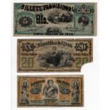 Peru (3), 5 Reales de Inca overprint on 5 Soles dated 1881 (original date 1873) serial 25614 plate C