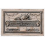 Yarmouth and Suffolk Bank 1 Pound for Gurneys, Turner Brightwen, SPECIMEN note with no date,