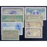 Egypt (8), 25 Piastres dated 1941 signed Nixon, 10 Piastres (3) dated 1917, 1940 (2 different