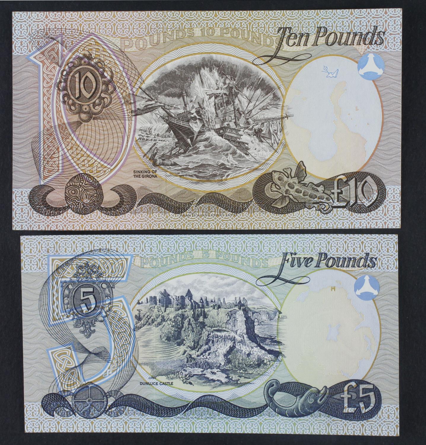 Northern Ireland, Provincial Bank of Ireland (2), 5 Pounds and 10 Pounds dated 1st January 1979 - Image 2 of 2