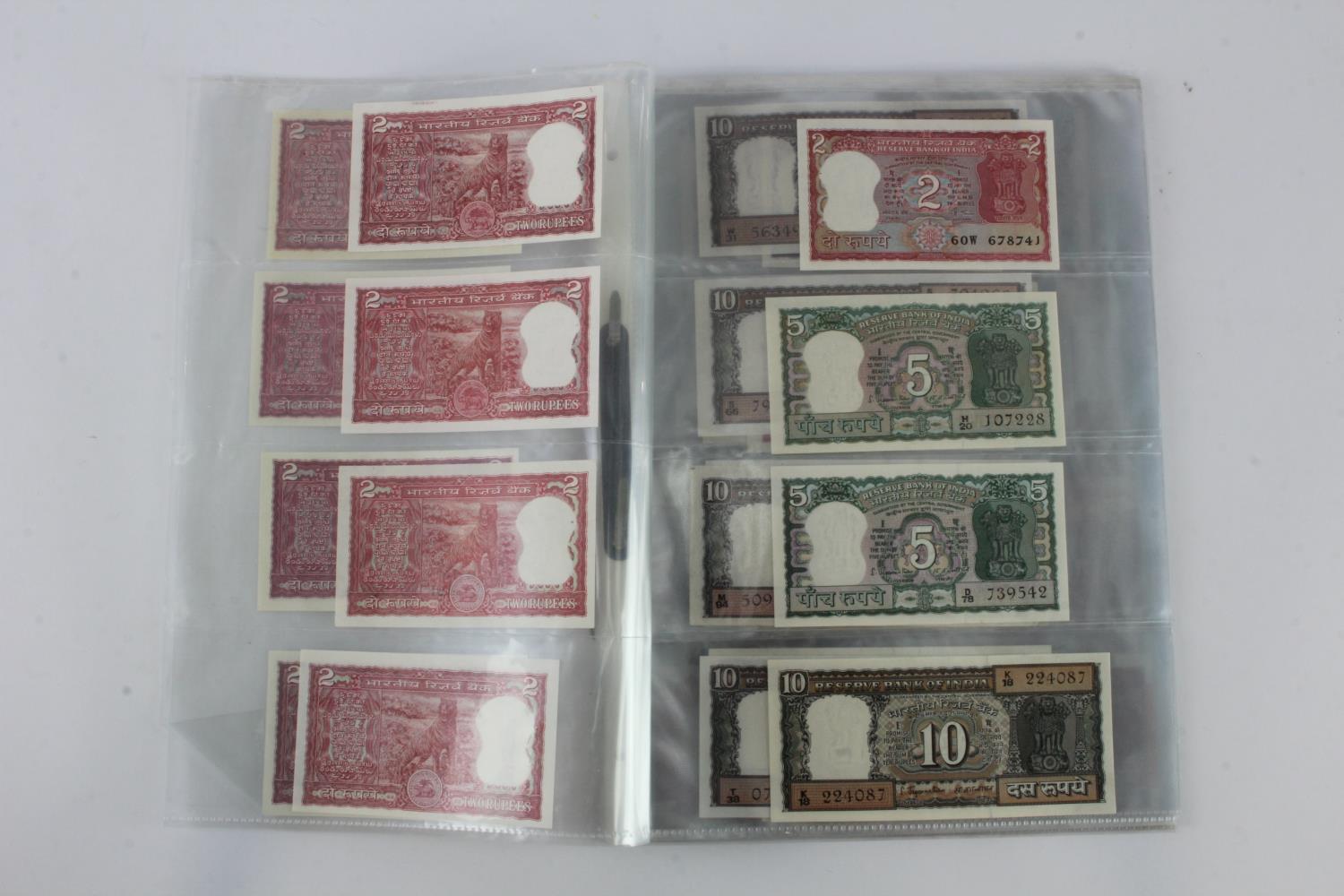 India (80), a high grade group in album pages, 1 Rupee to 100 Rupees 1970's to 1990's, very little - Image 3 of 19